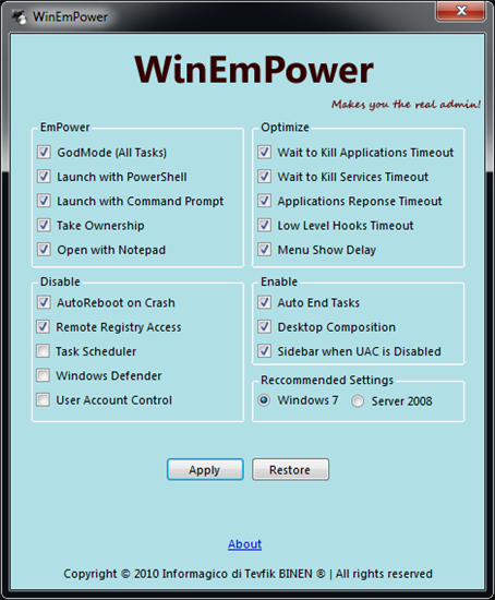 WinEmPower WinEmPower